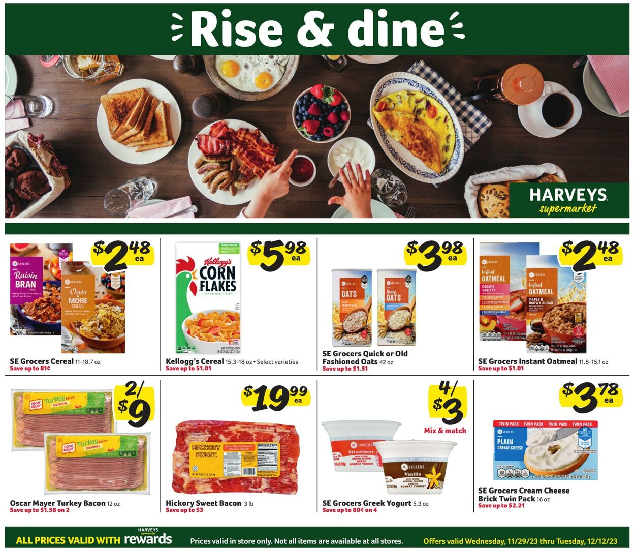 Catalogue Harveys Supermarket from 11/29/2023