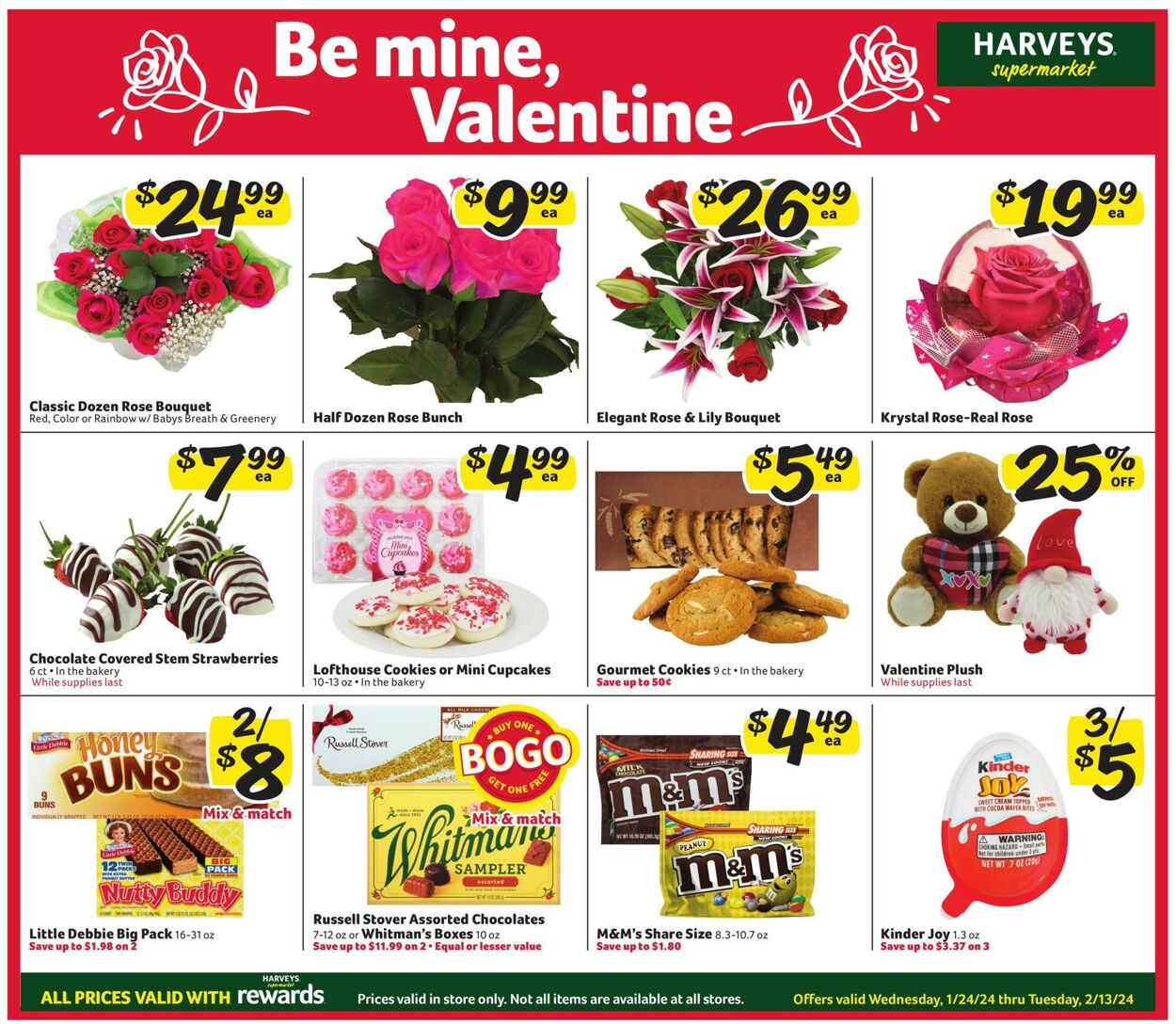 Catalogue Harveys Supermarket from 01/24/2024