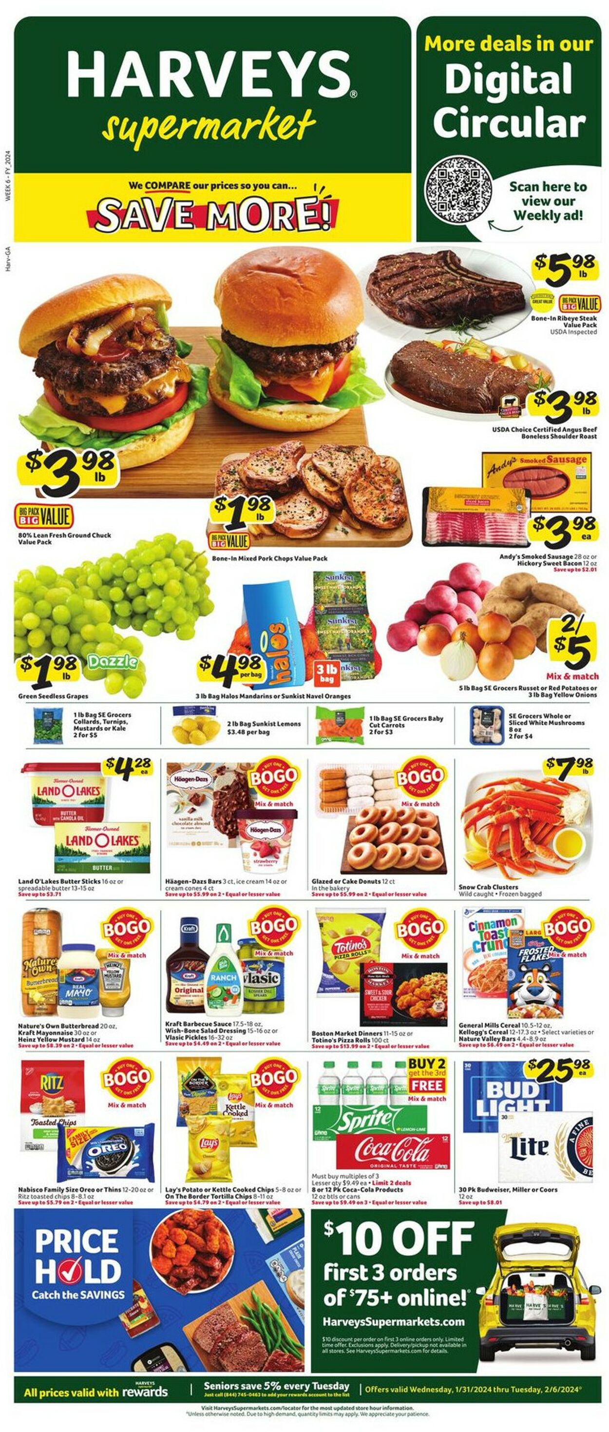 Catalogue Harveys Supermarket from 01/31/2024