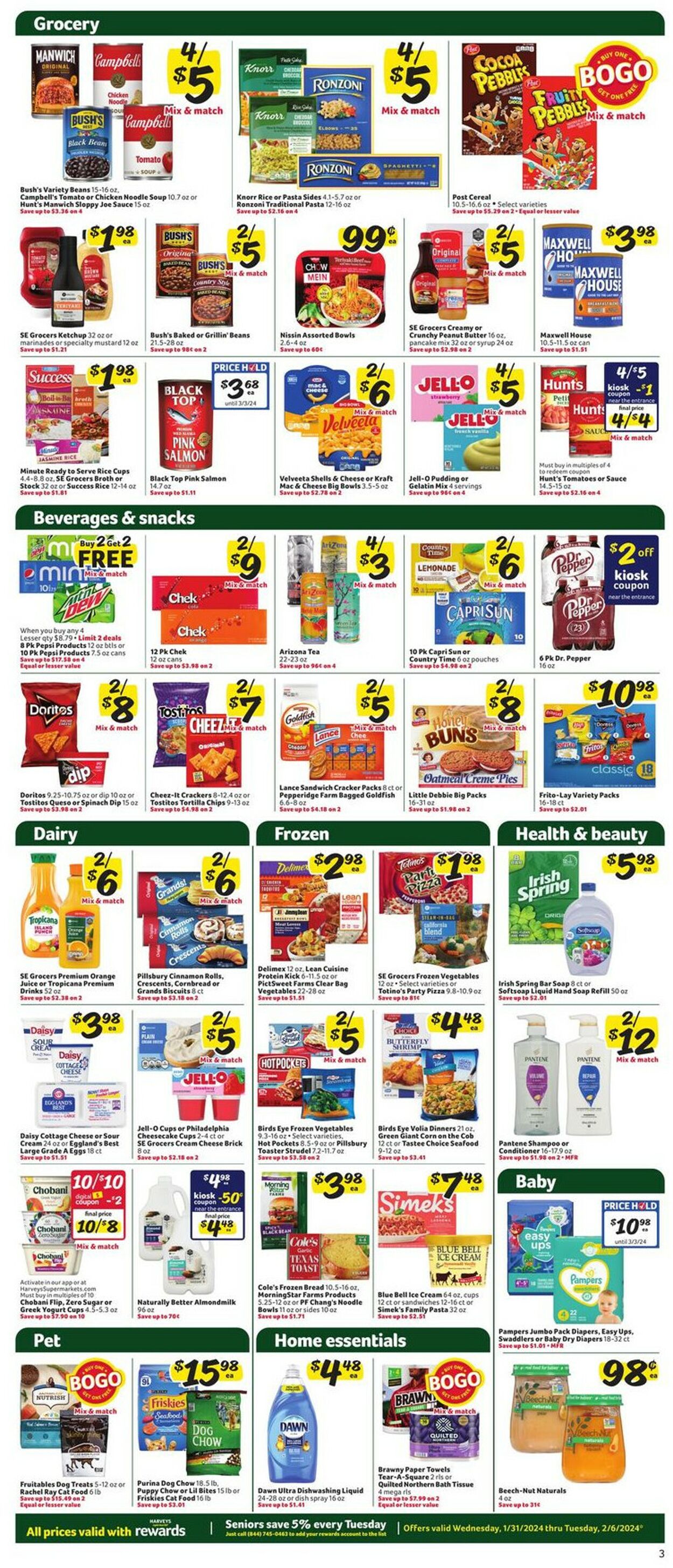 Catalogue Harveys Supermarket from 01/31/2024