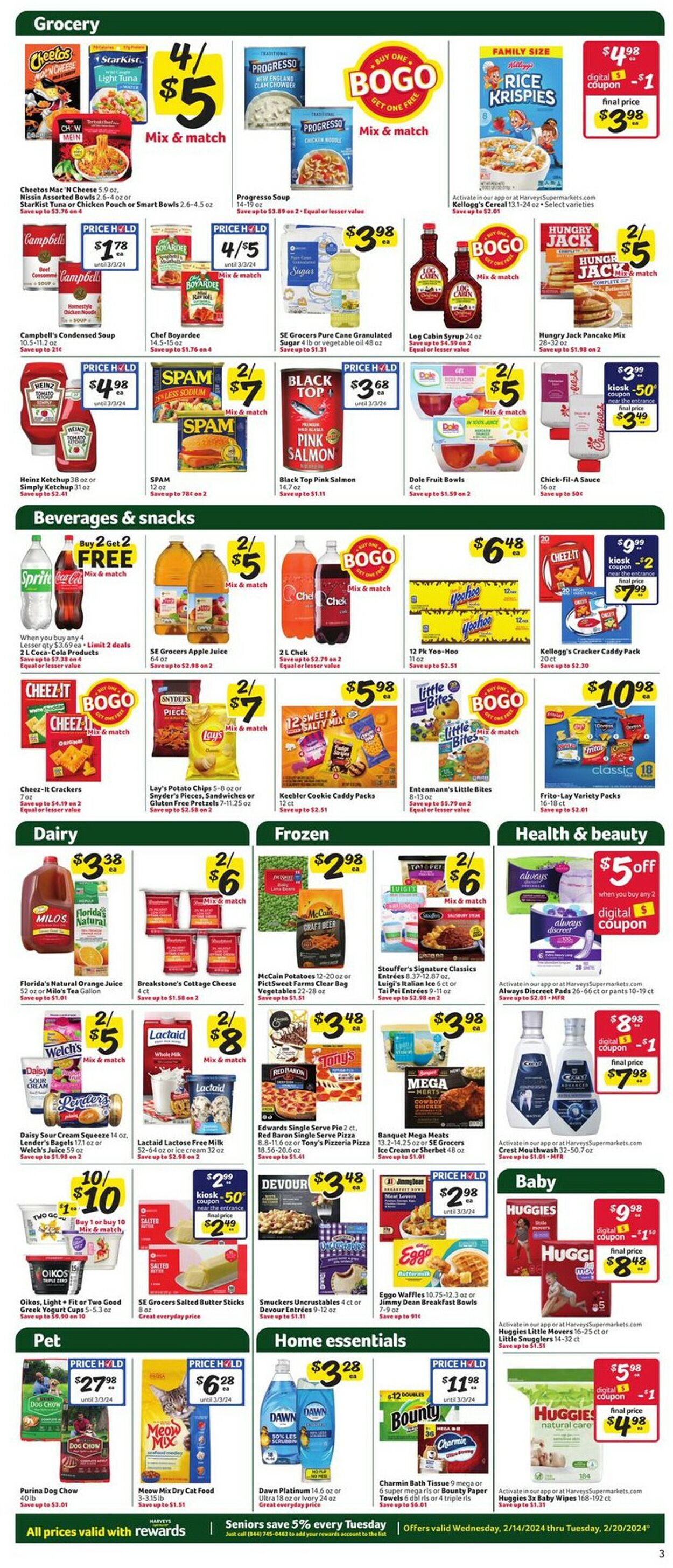 Catalogue Harveys Supermarket from 02/14/2024