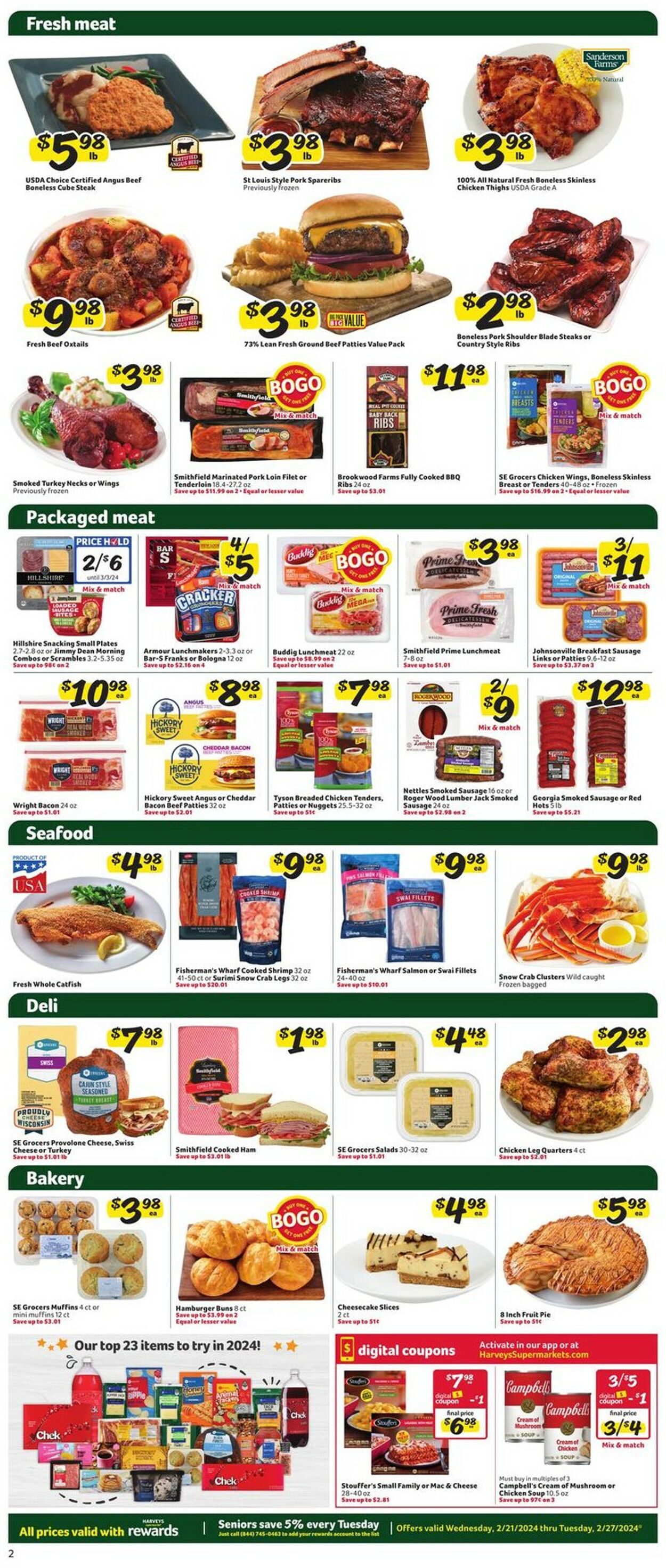 Catalogue Harveys Supermarket from 02/21/2024