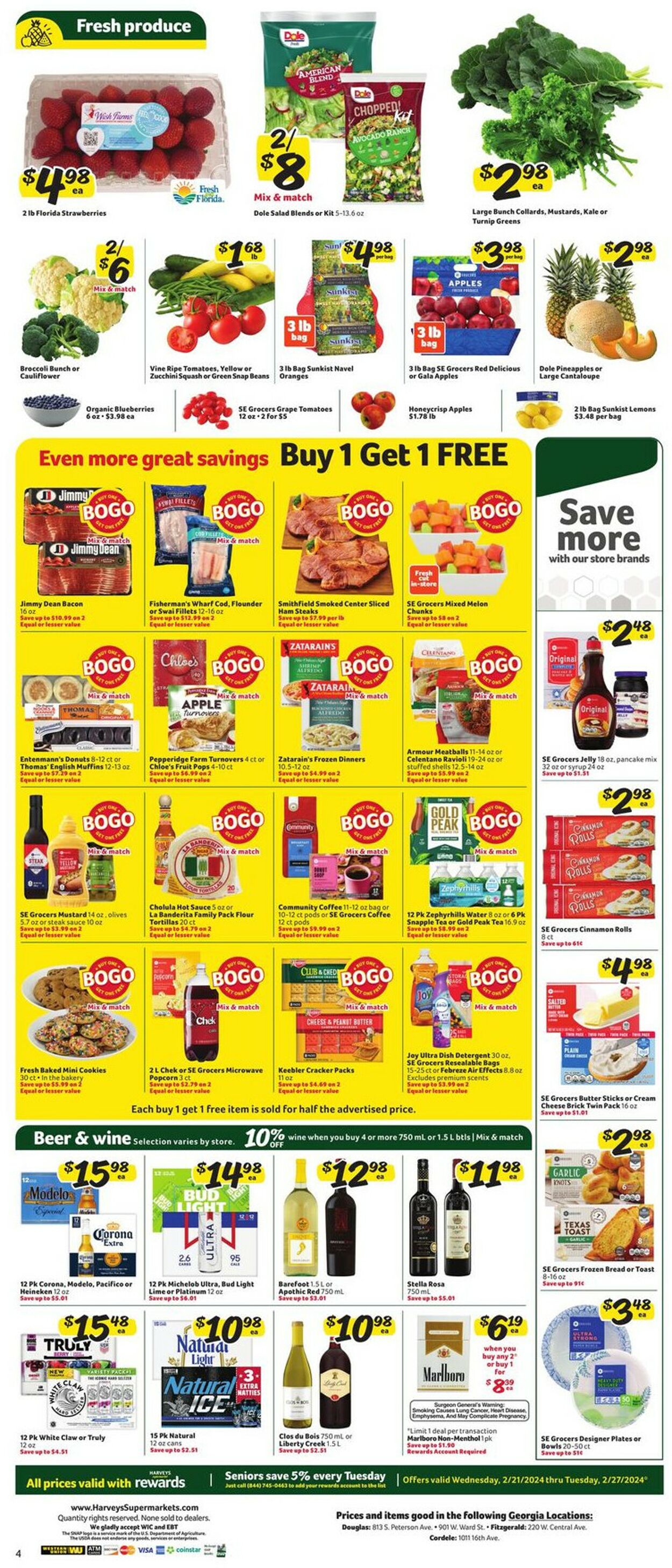 Catalogue Harveys Supermarket from 02/21/2024