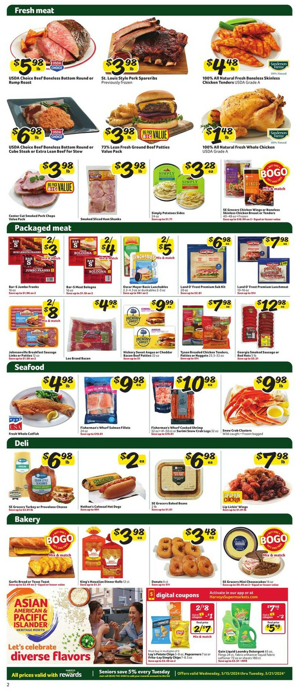Catalogue Harveys Supermarket from 05/15/2024