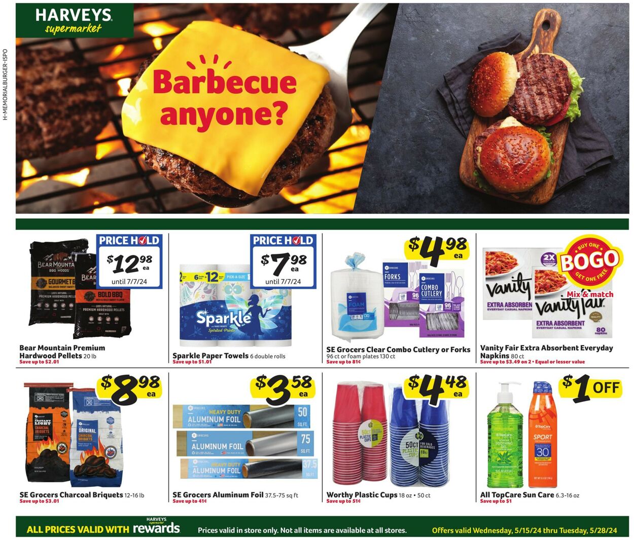 Catalogue Harveys Supermarket from 05/15/2024