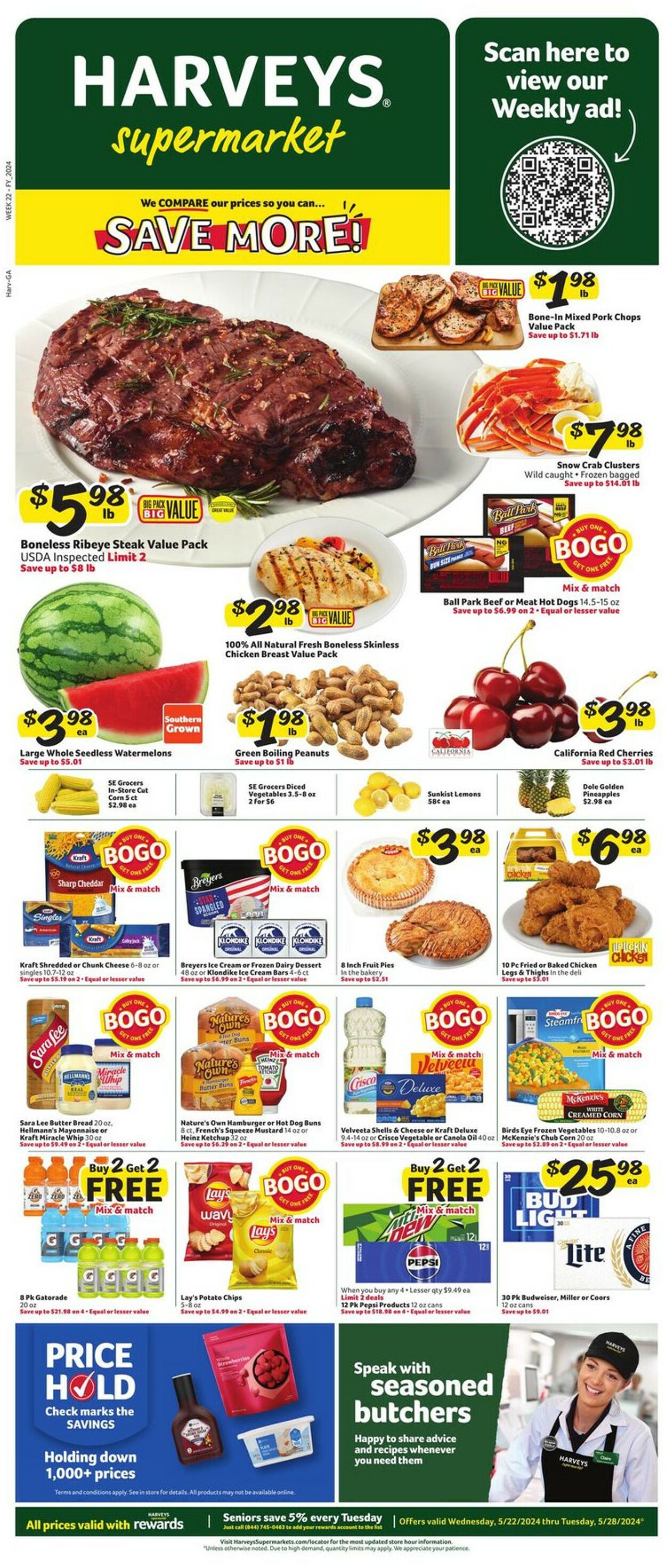 Catalogue Harveys Supermarket from 05/22/2024