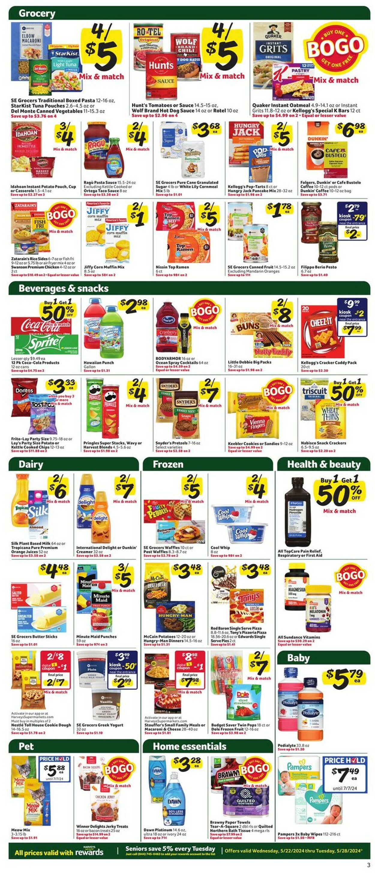 Catalogue Harveys Supermarket from 05/22/2024