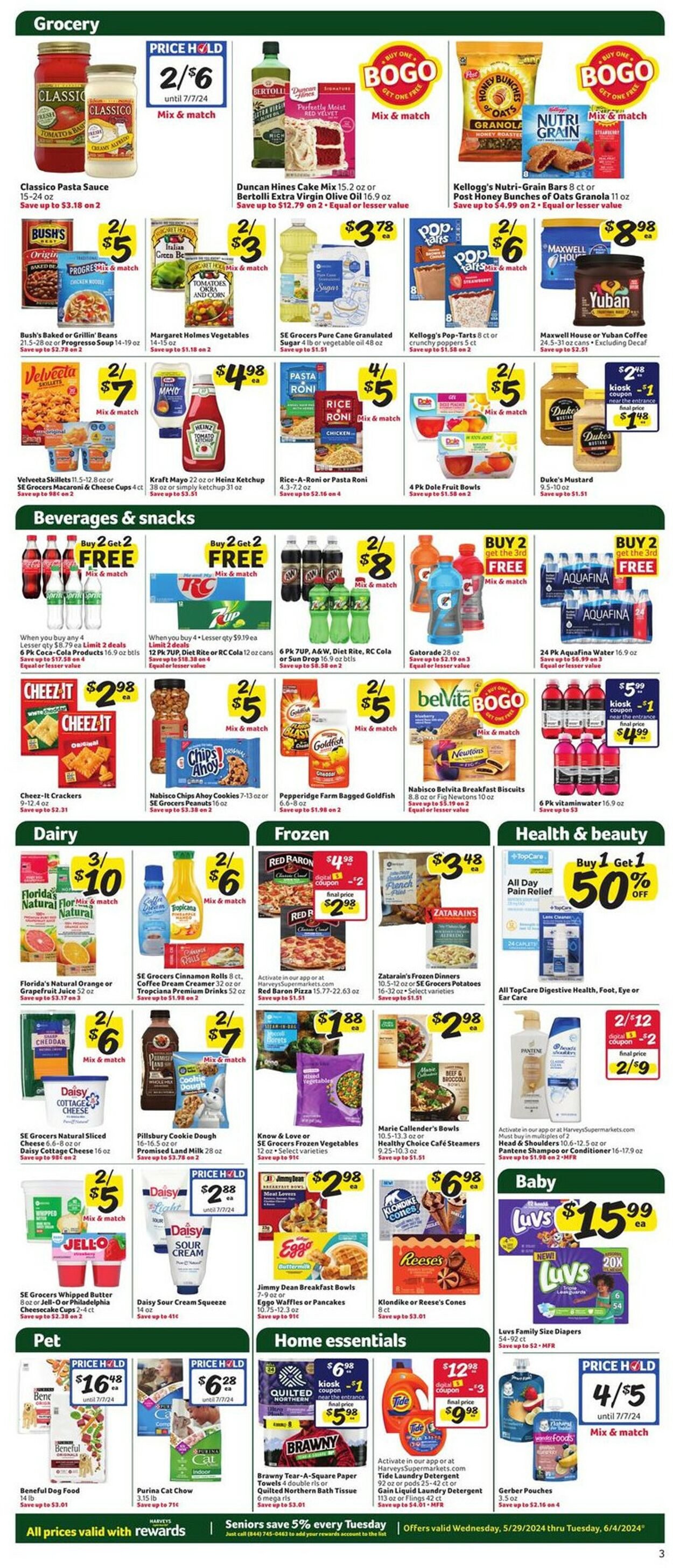 Catalogue Harveys Supermarket from 05/29/2024