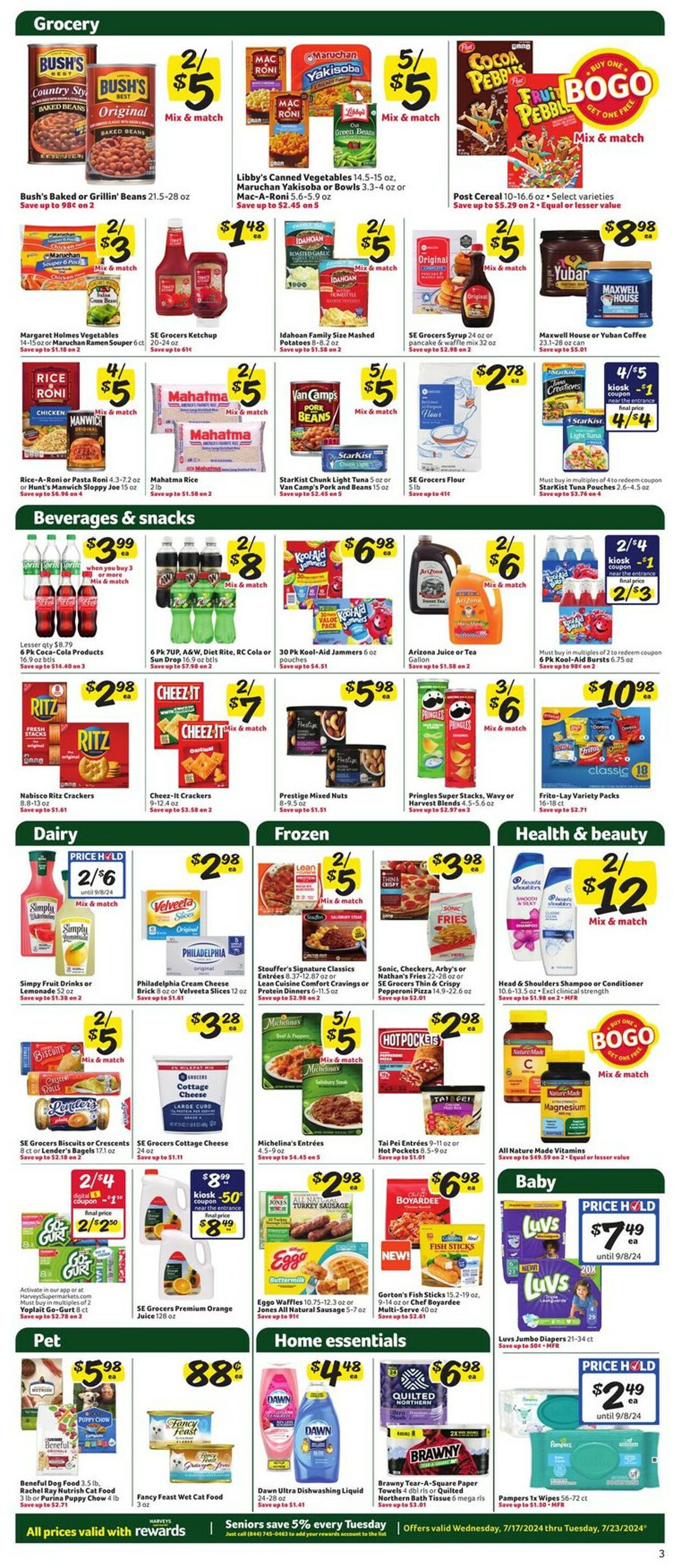Catalogue Harveys Supermarket from 07/17/2024