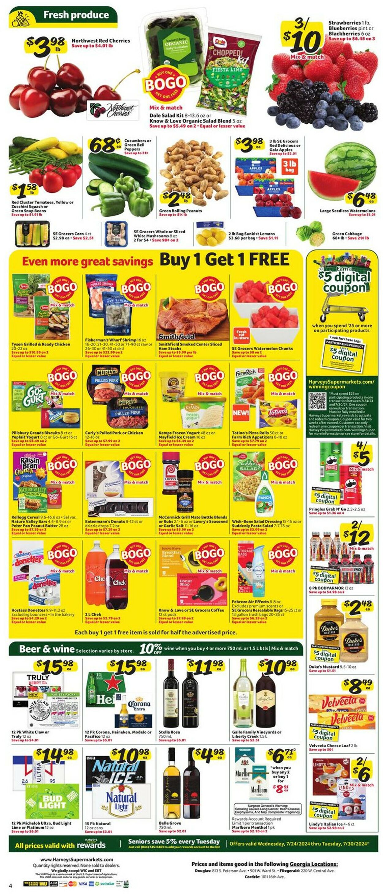 Catalogue Harveys Supermarket from 07/24/2024