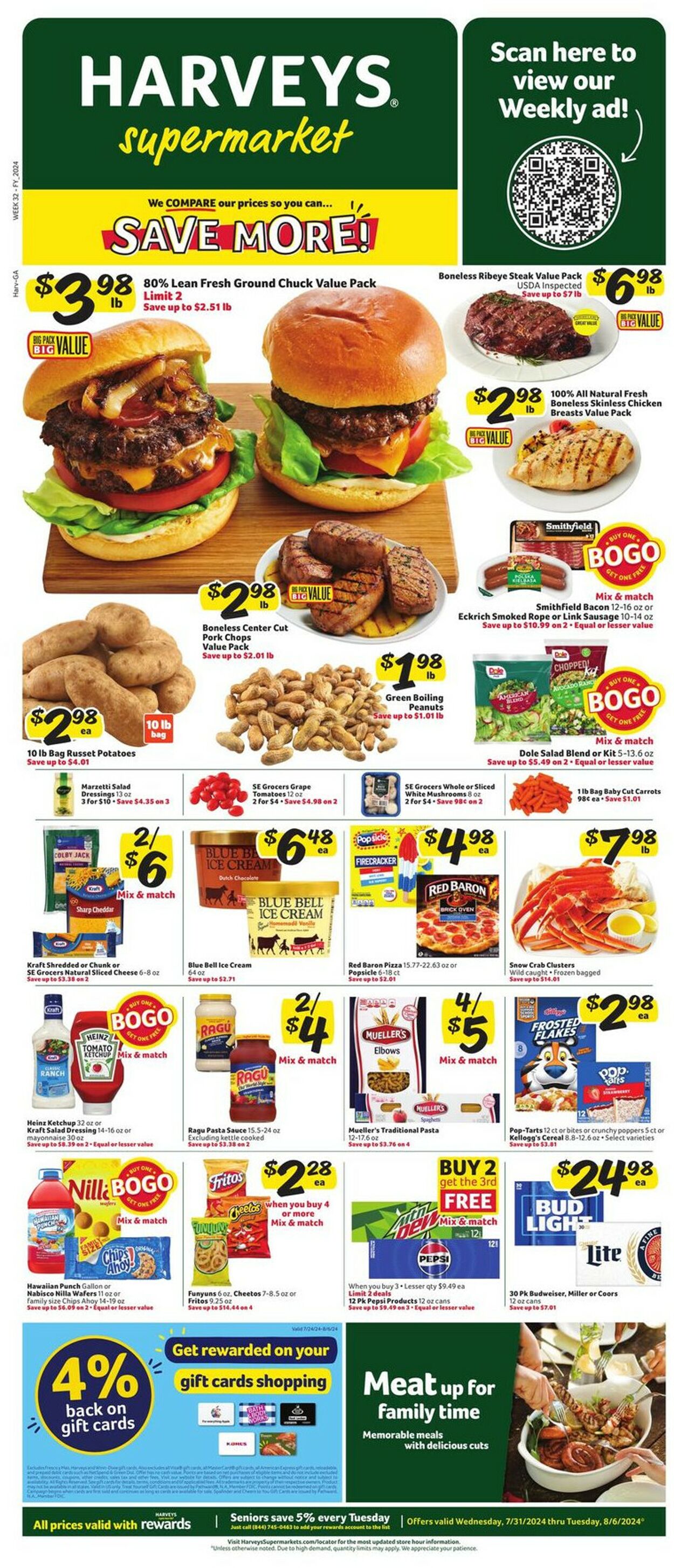 Catalogue Harveys Supermarket from 07/31/2024