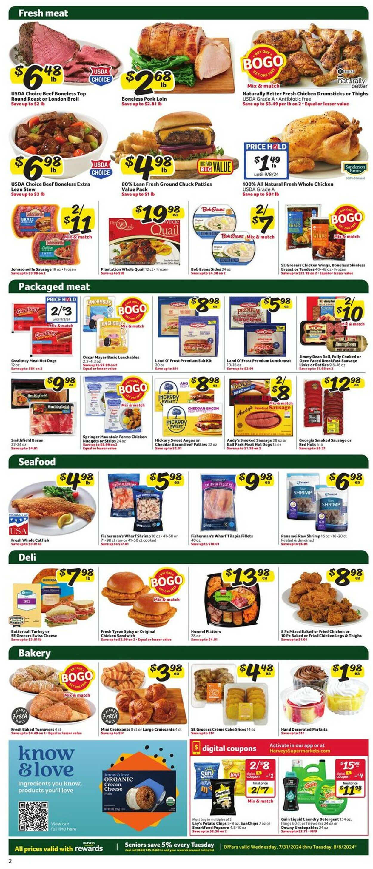 Catalogue Harveys Supermarket from 07/31/2024