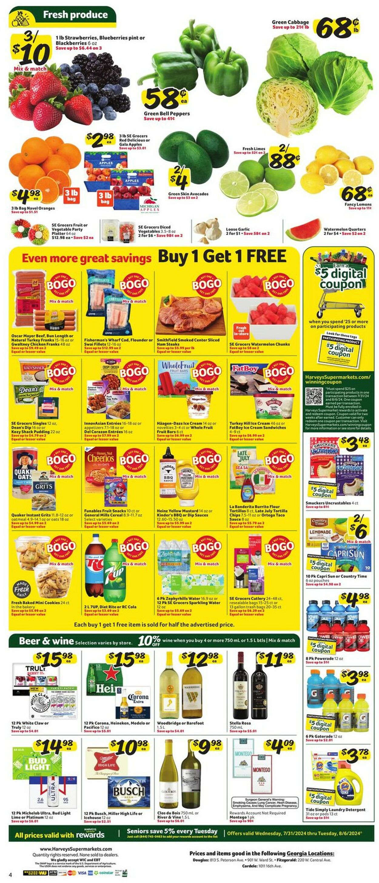 Catalogue Harveys Supermarket from 07/31/2024