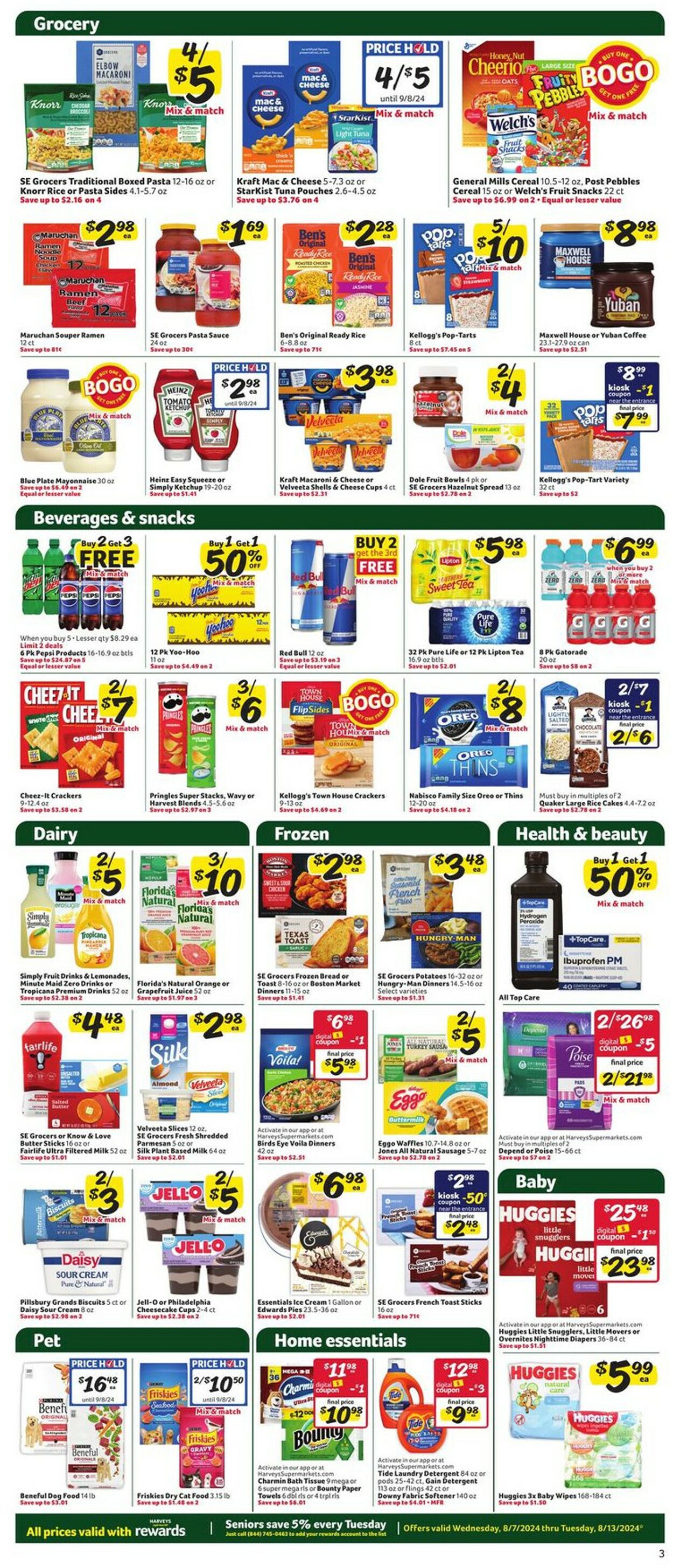 Catalogue Harveys Supermarket from 08/07/2024