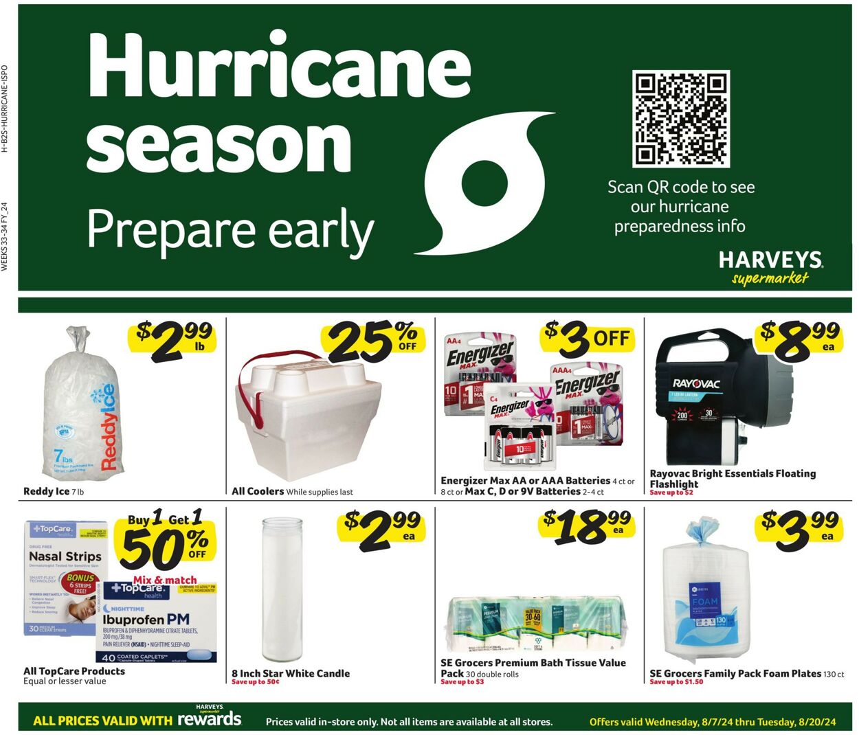 Catalogue Harveys Supermarket from 08/07/2024