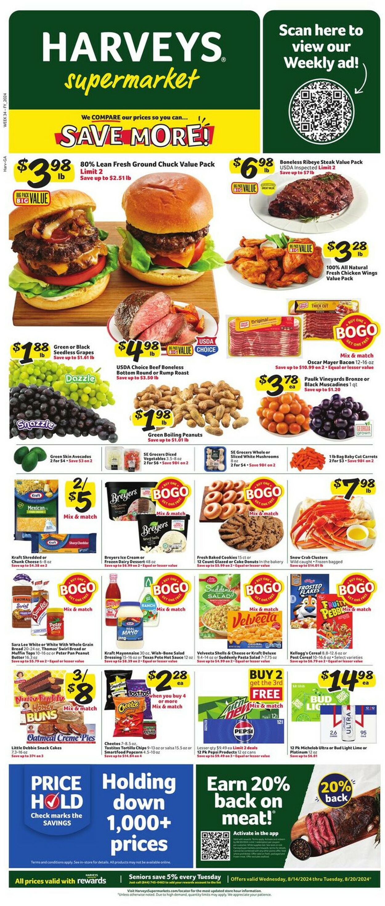 Catalogue Harveys Supermarket from 08/14/2024