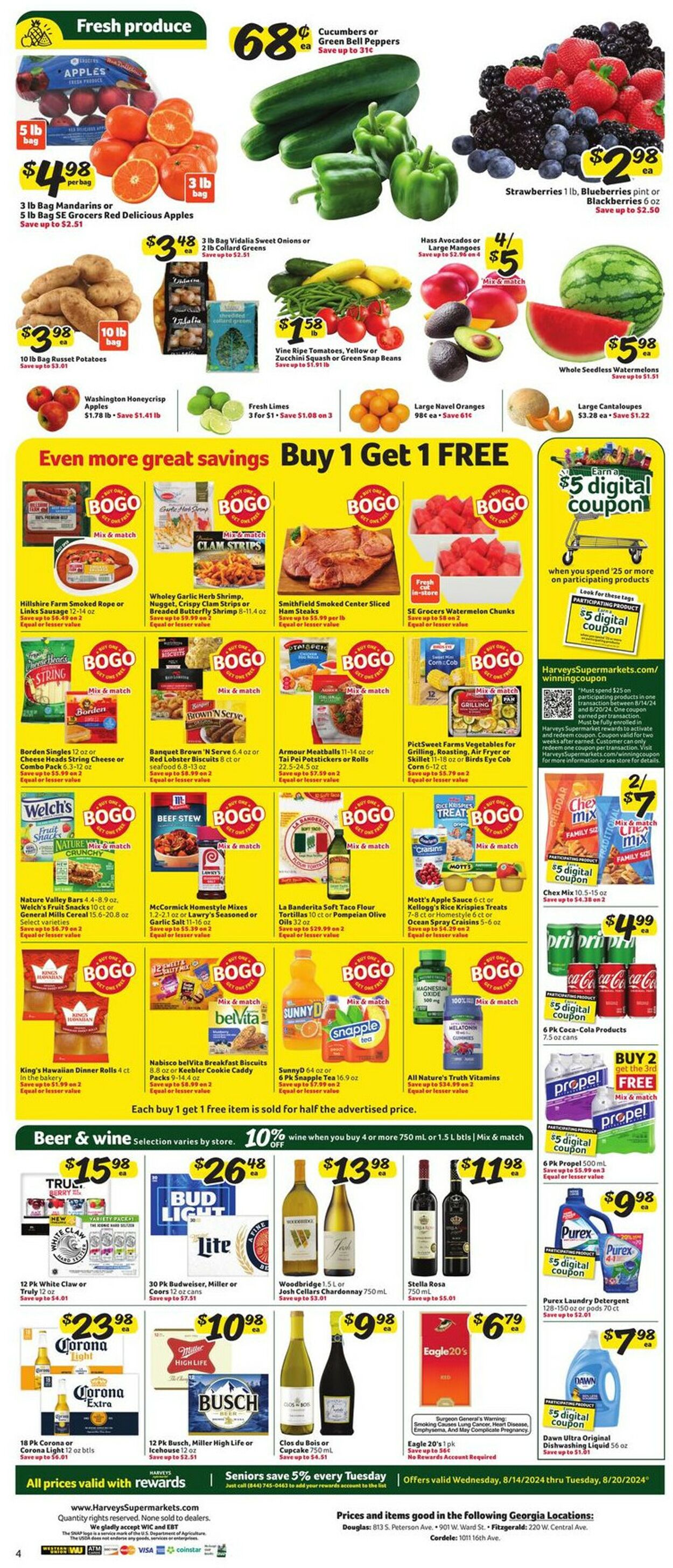 Catalogue Harveys Supermarket from 08/14/2024