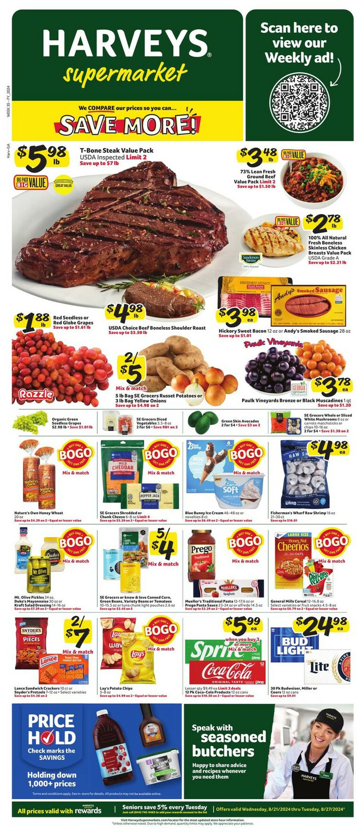 Catalogue Harveys Supermarket from 08/21/2024