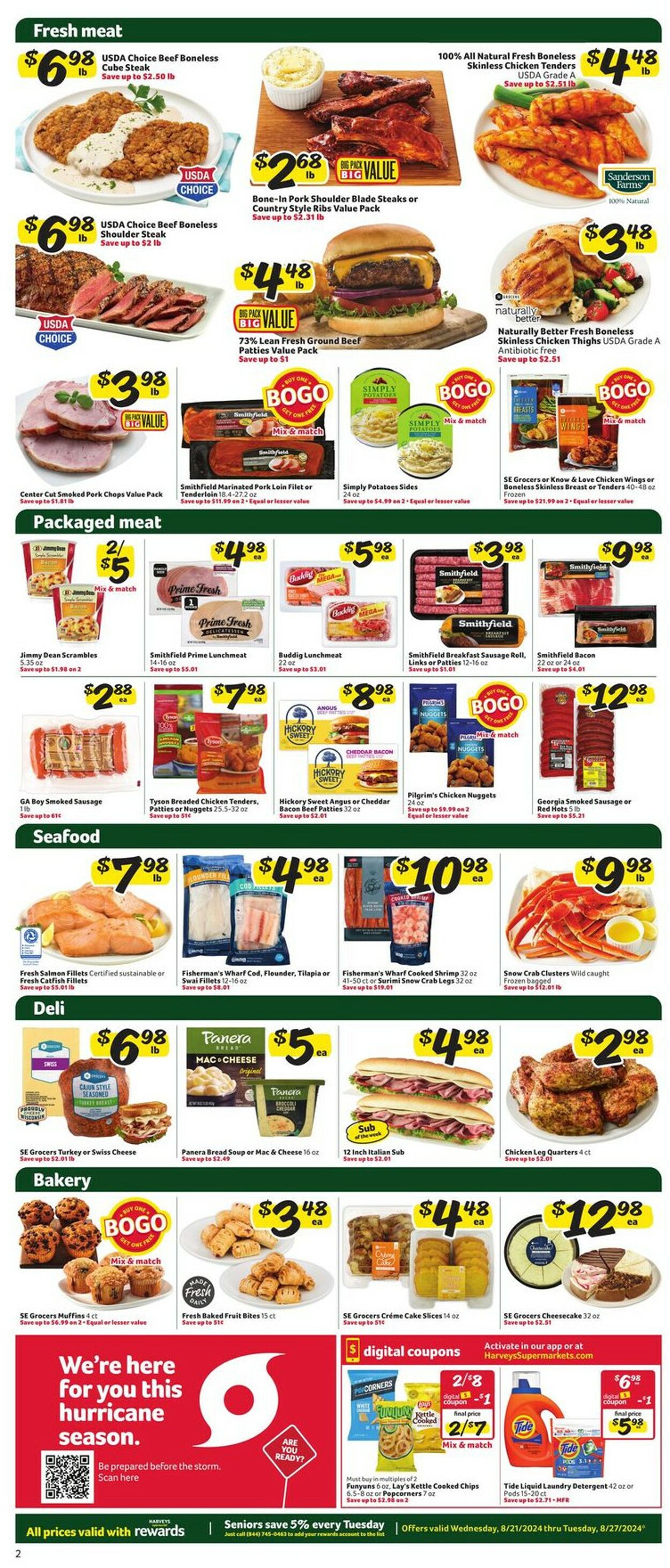 Catalogue Harveys Supermarket from 08/21/2024