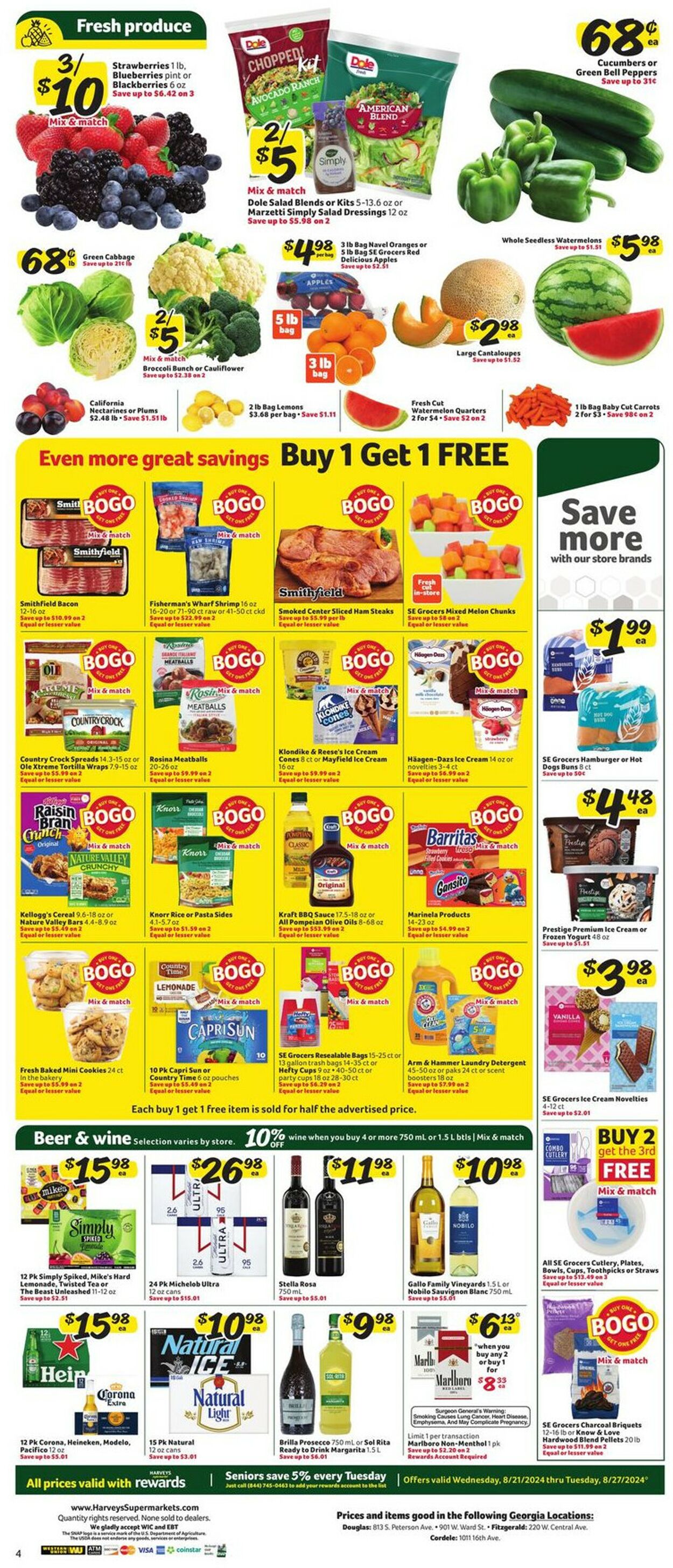 Catalogue Harveys Supermarket from 08/21/2024