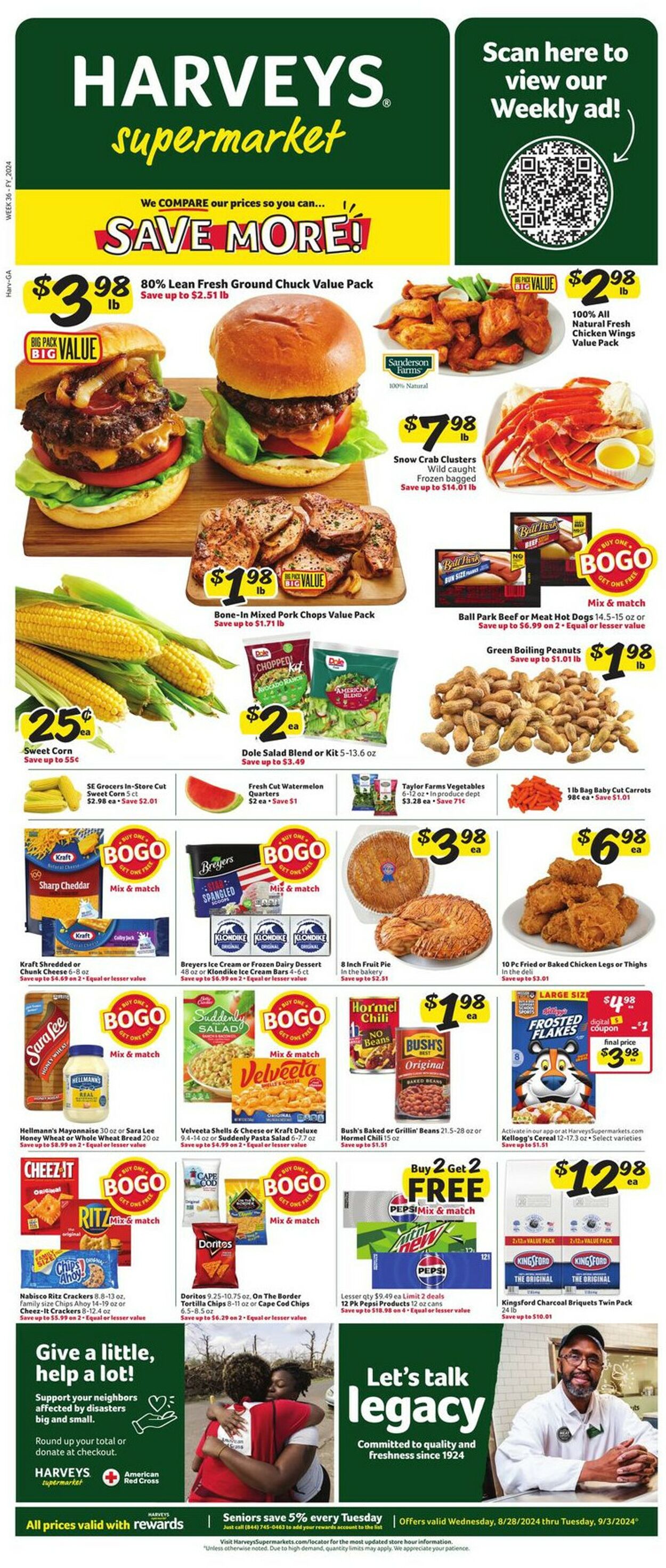 Catalogue Harveys Supermarket from 08/28/2024