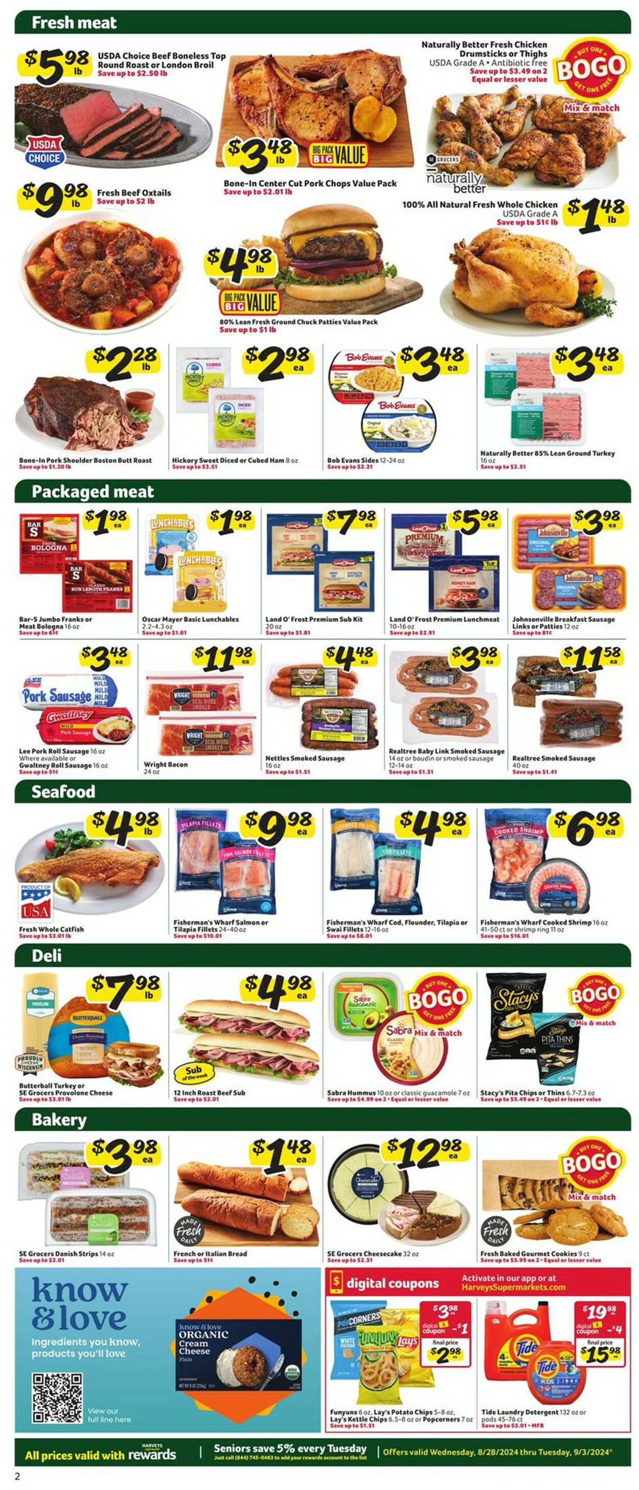 Catalogue Harveys Supermarket from 08/28/2024