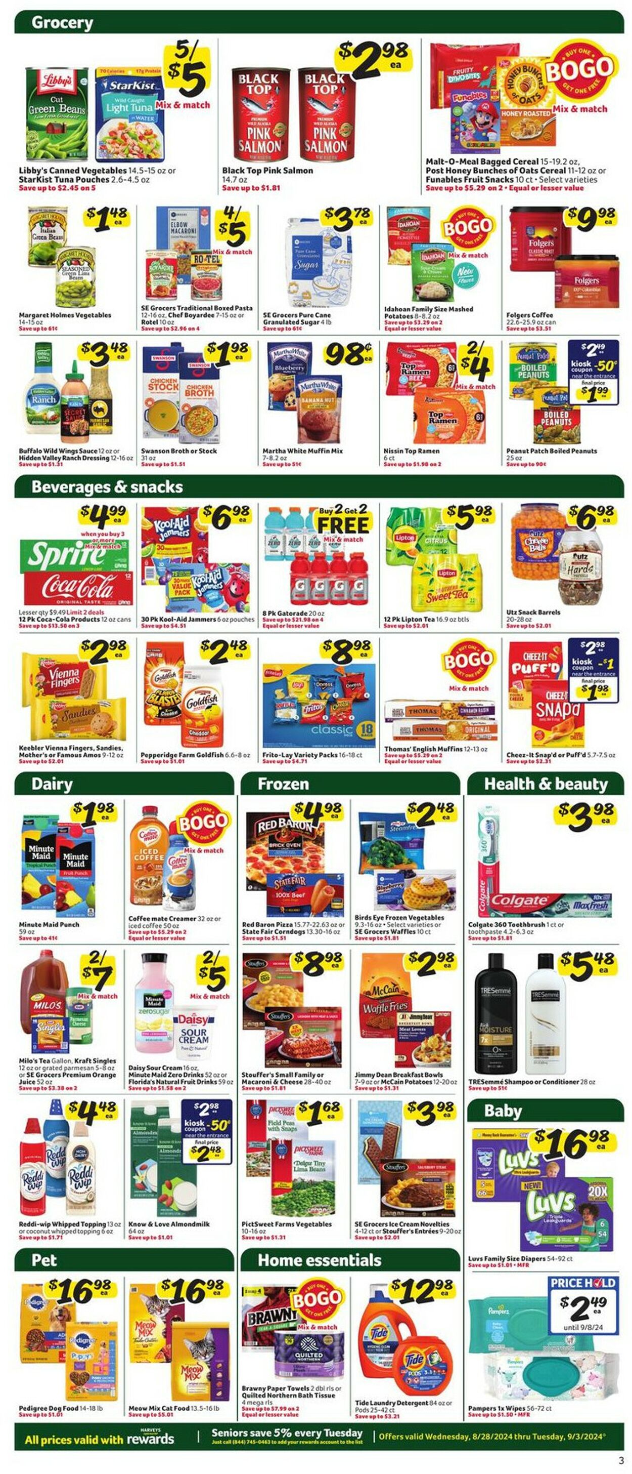 Catalogue Harveys Supermarket from 08/28/2024