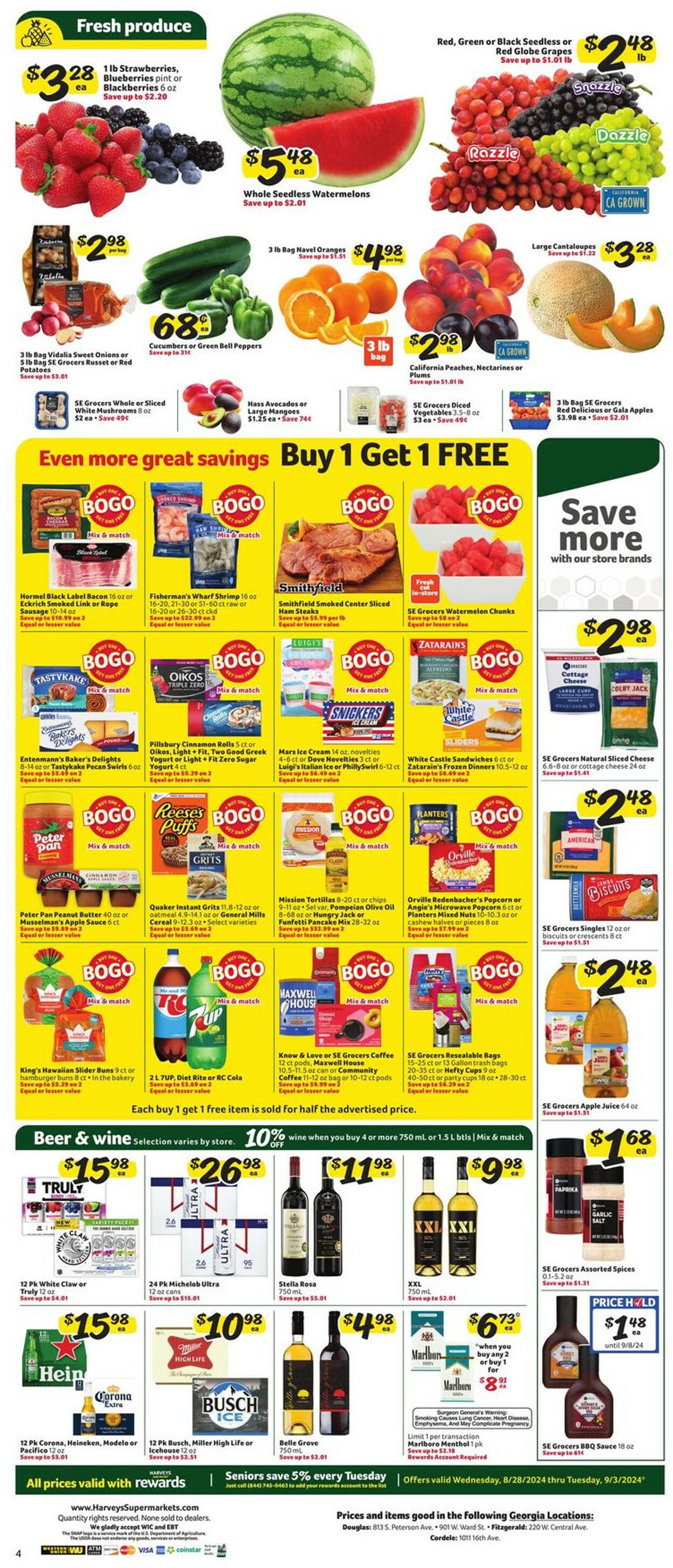 Catalogue Harveys Supermarket from 08/28/2024