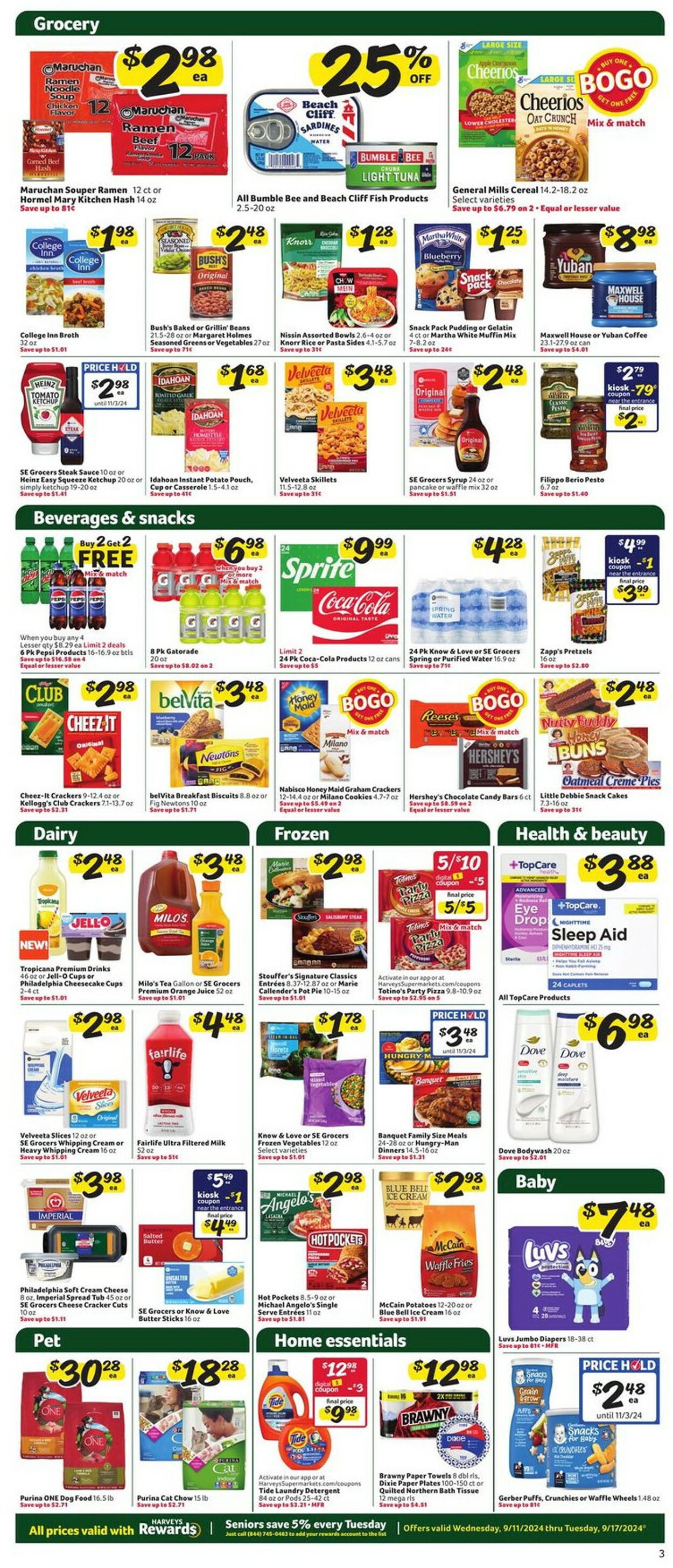 Catalogue Harveys Supermarket from 09/11/2024