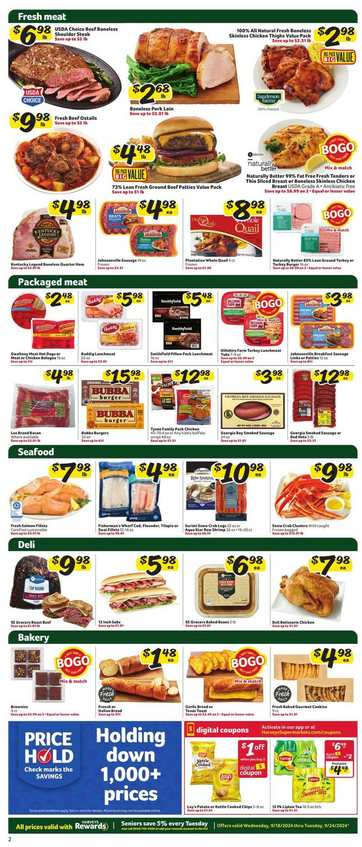 Catalogue Harveys Supermarket from 09/18/2024