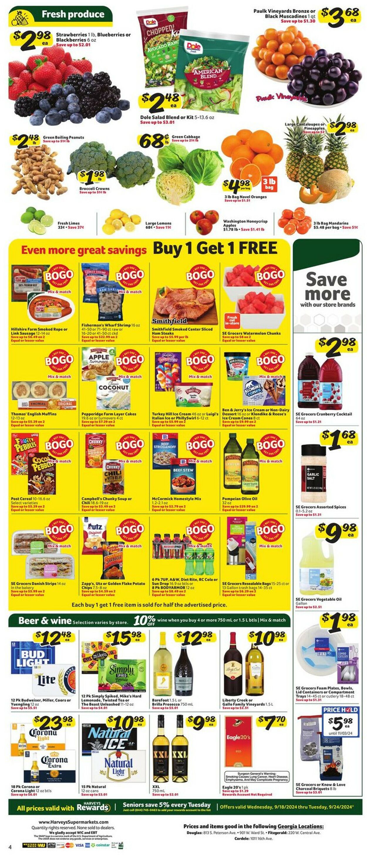 Catalogue Harveys Supermarket from 09/18/2024