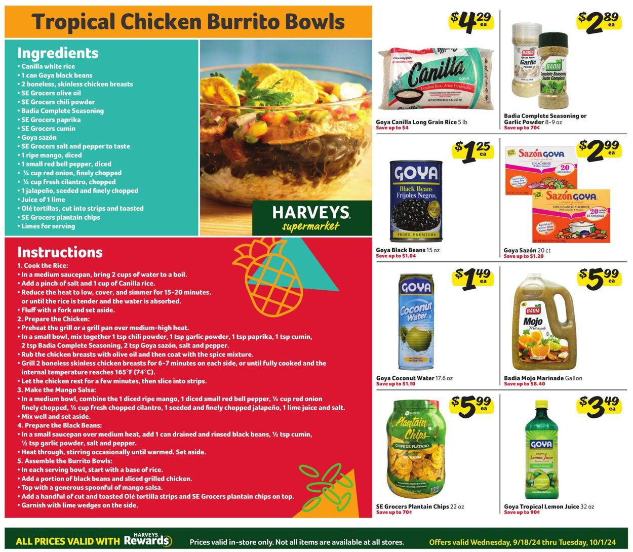 Catalogue Harveys Supermarket from 09/18/2024