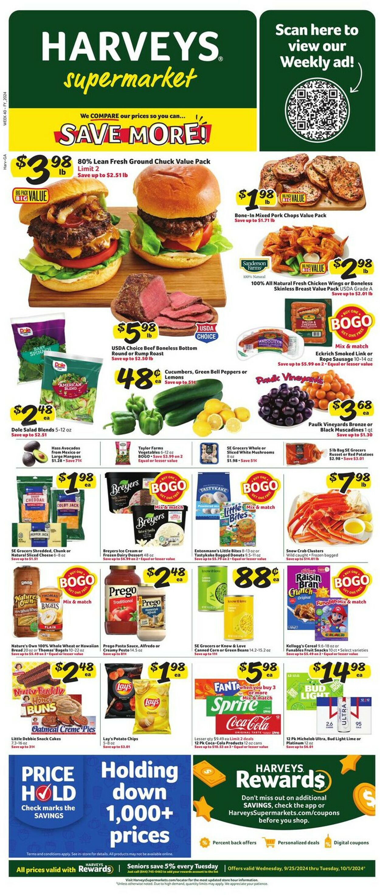 Catalogue Harveys Supermarket from 09/25/2024