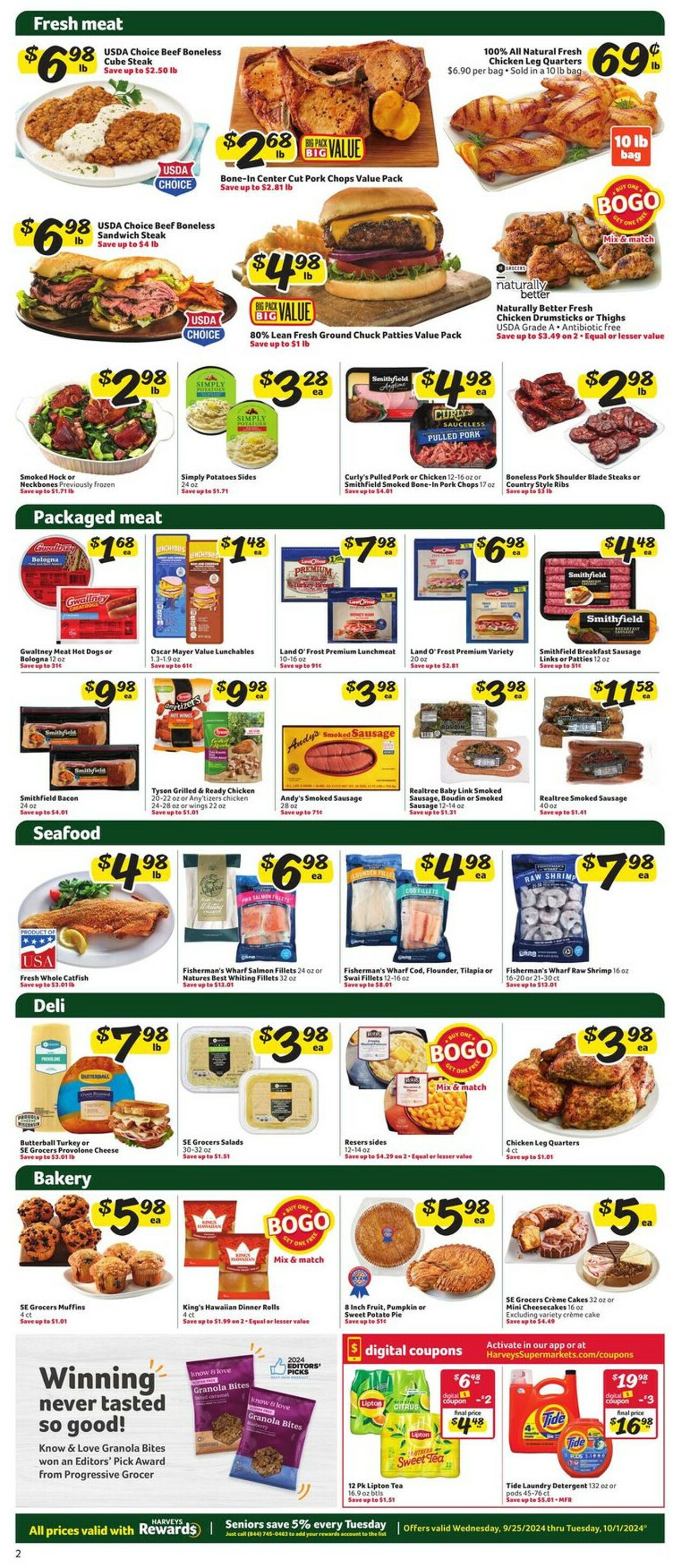 Catalogue Harveys Supermarket from 09/25/2024