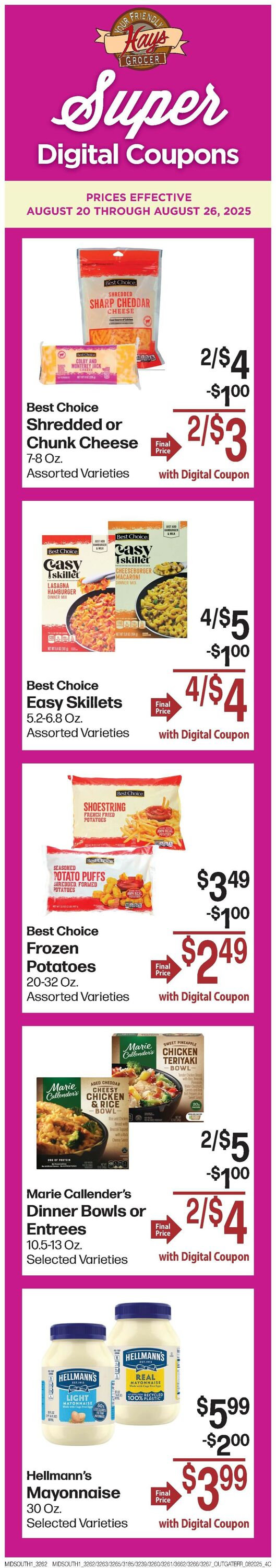 Catalogue Hays Supermarket from 08/20/2025