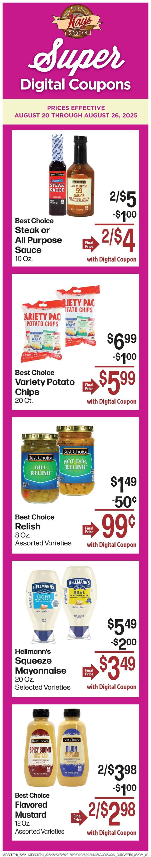 Catalogue Hays Supermarket from 08/20/2025