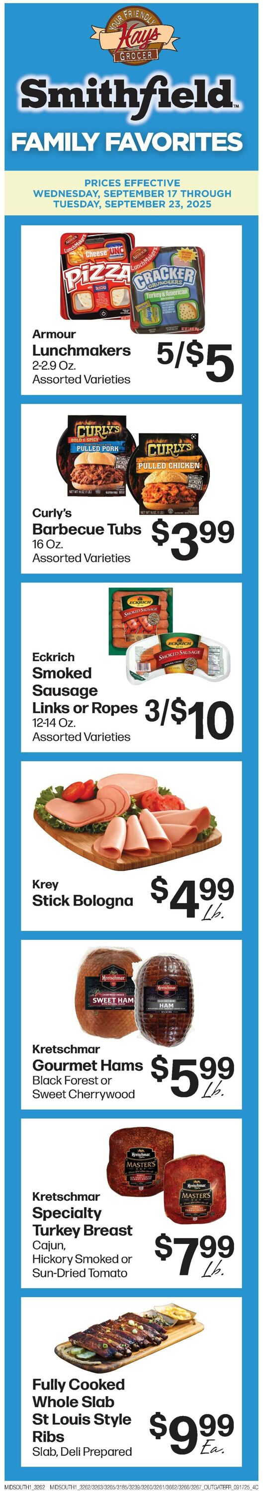 Catalogue Hays Supermarket from 09/17/2025