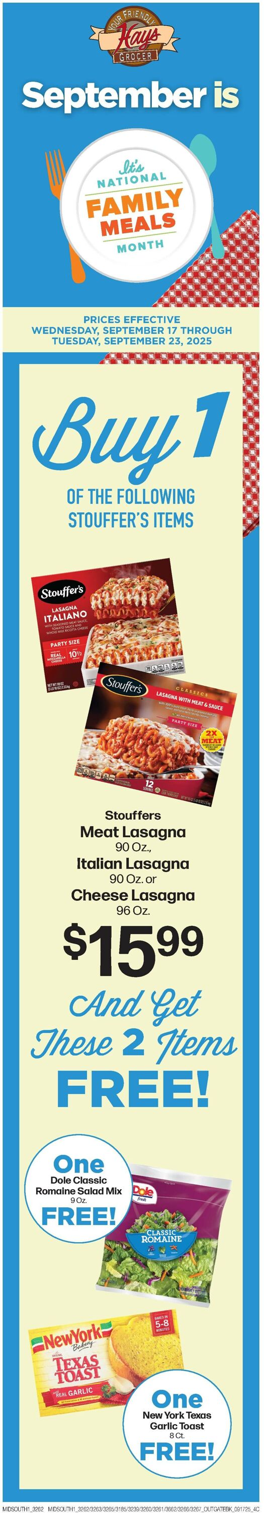 Catalogue Hays Supermarket from 09/17/2025