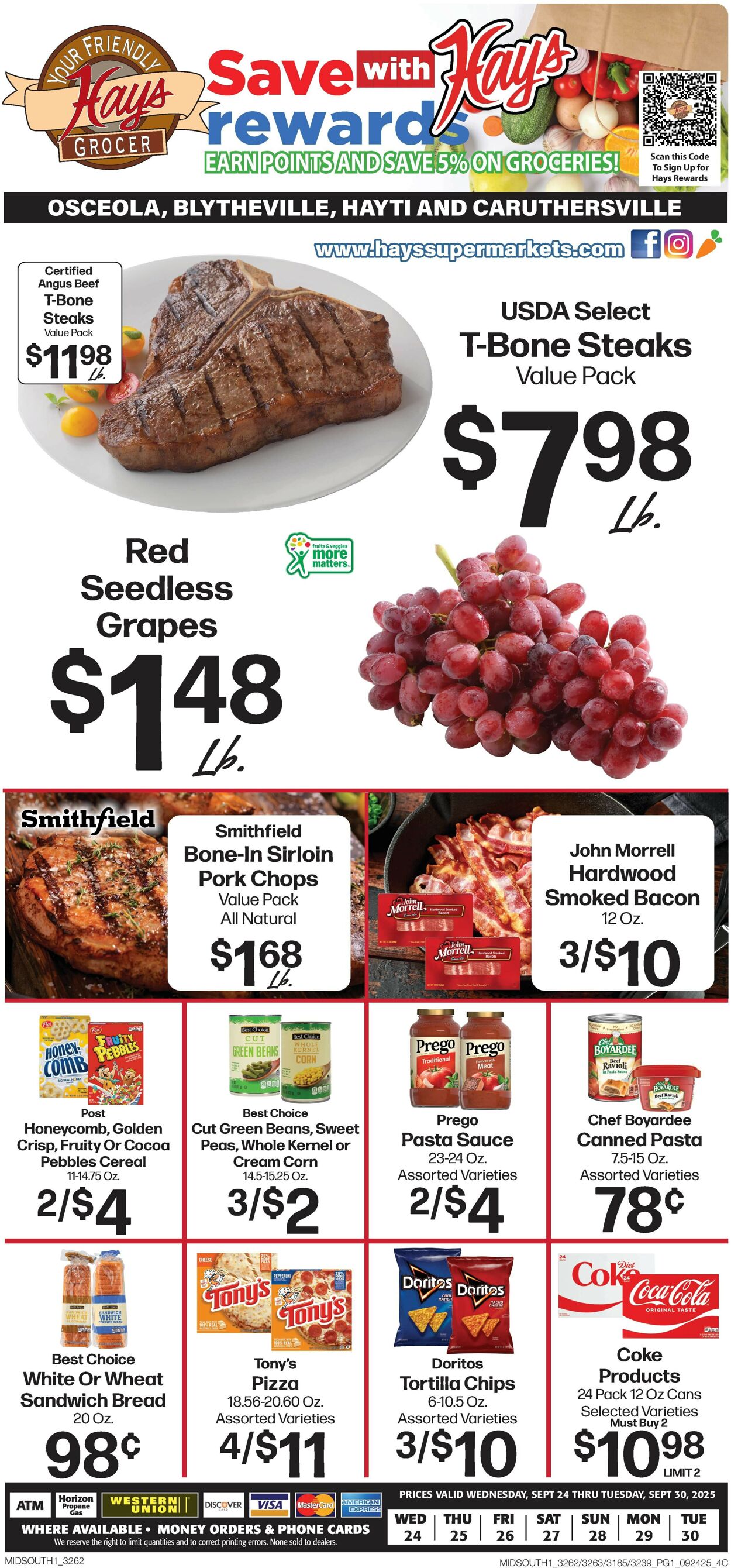 Catalogue Hays Supermarket from 09/24/2025