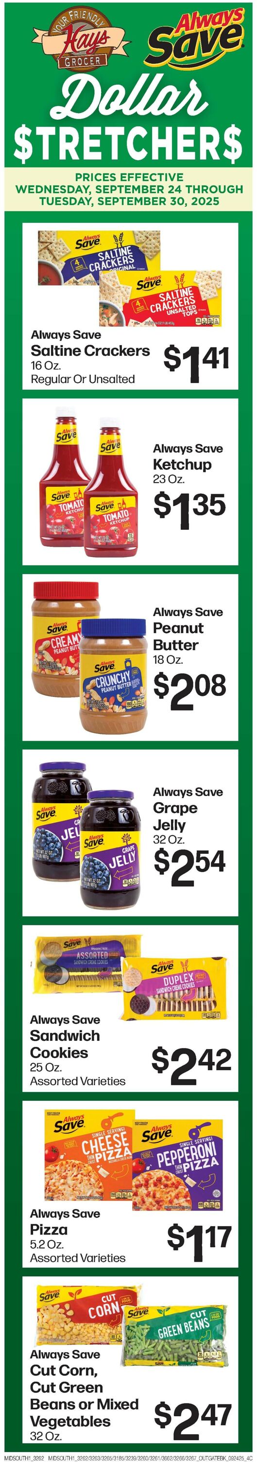 Catalogue Hays Supermarket from 09/24/2025