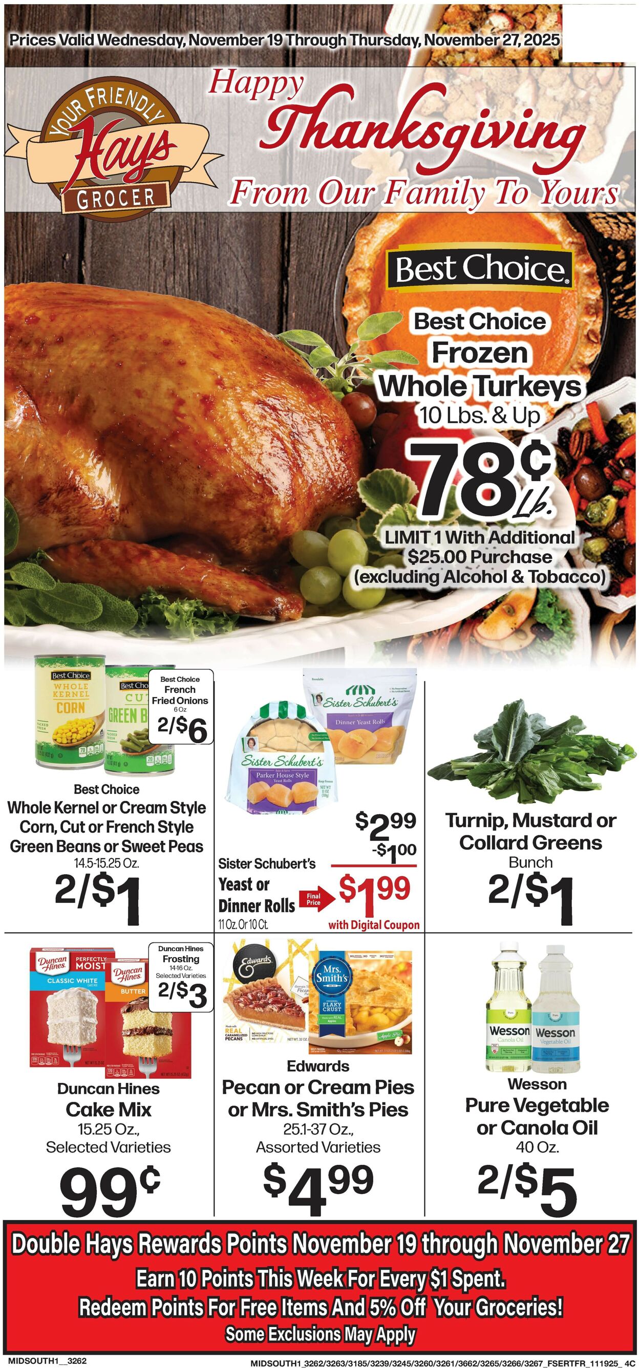 Catalogue Hays Supermarket from 11/19/2025