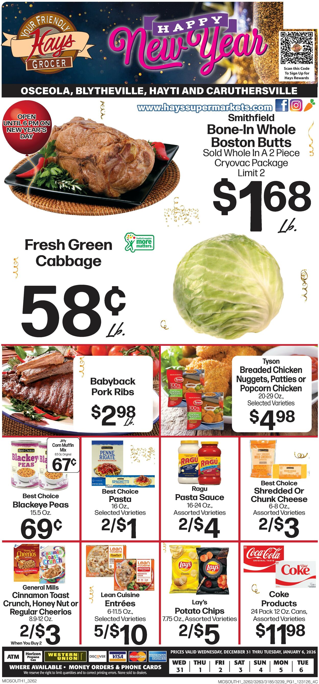 Catalogue Hays Supermarket from 12/31/2025