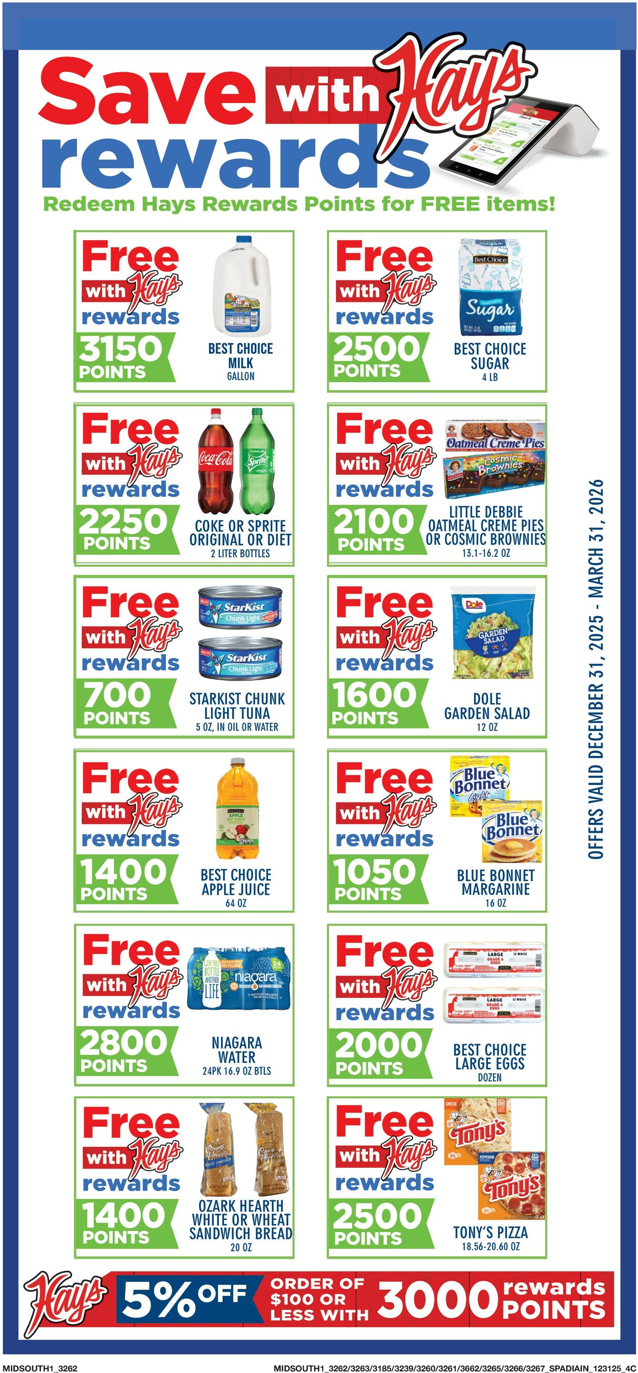 Catalogue Hays Supermarket from 12/31/2025