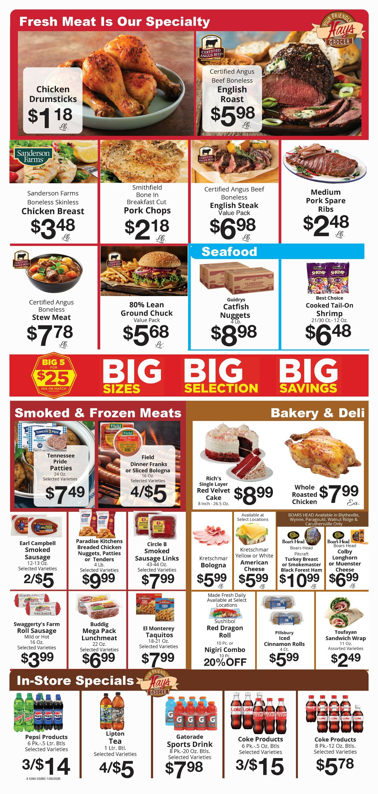 Catalogue Hays Supermarket from 01/28/2026
