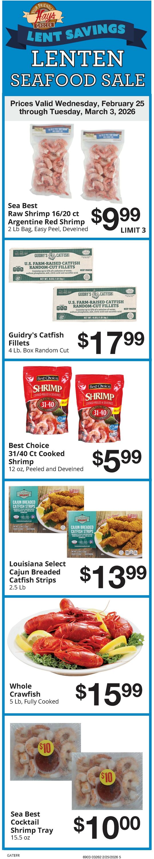 Catalogue Hays Supermarket from 02/25/2026