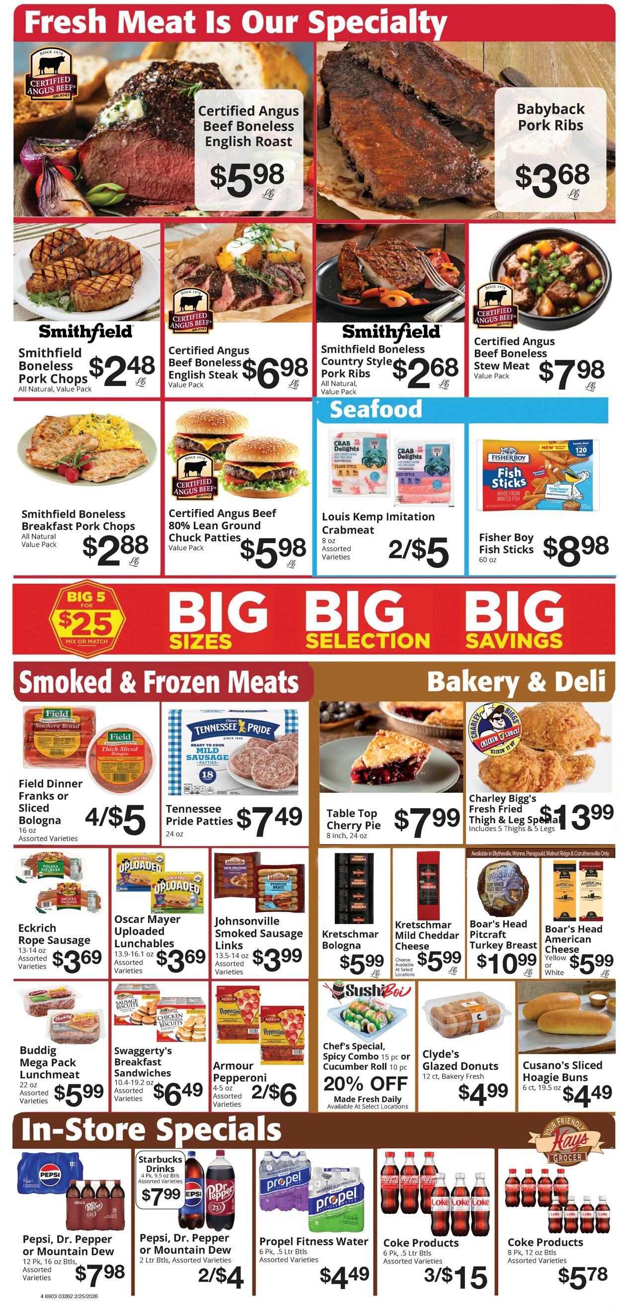 Catalogue Hays Supermarket from 02/25/2026