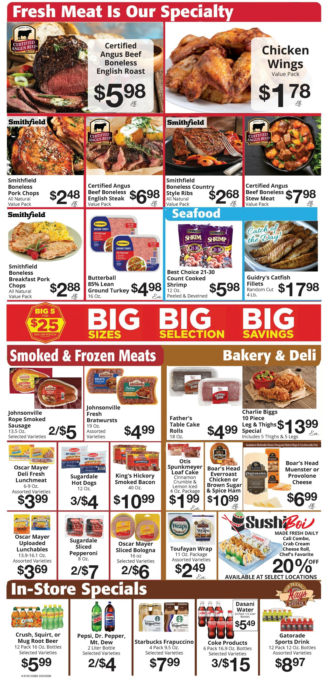 Catalogue Hays Supermarket from 03/25/2026