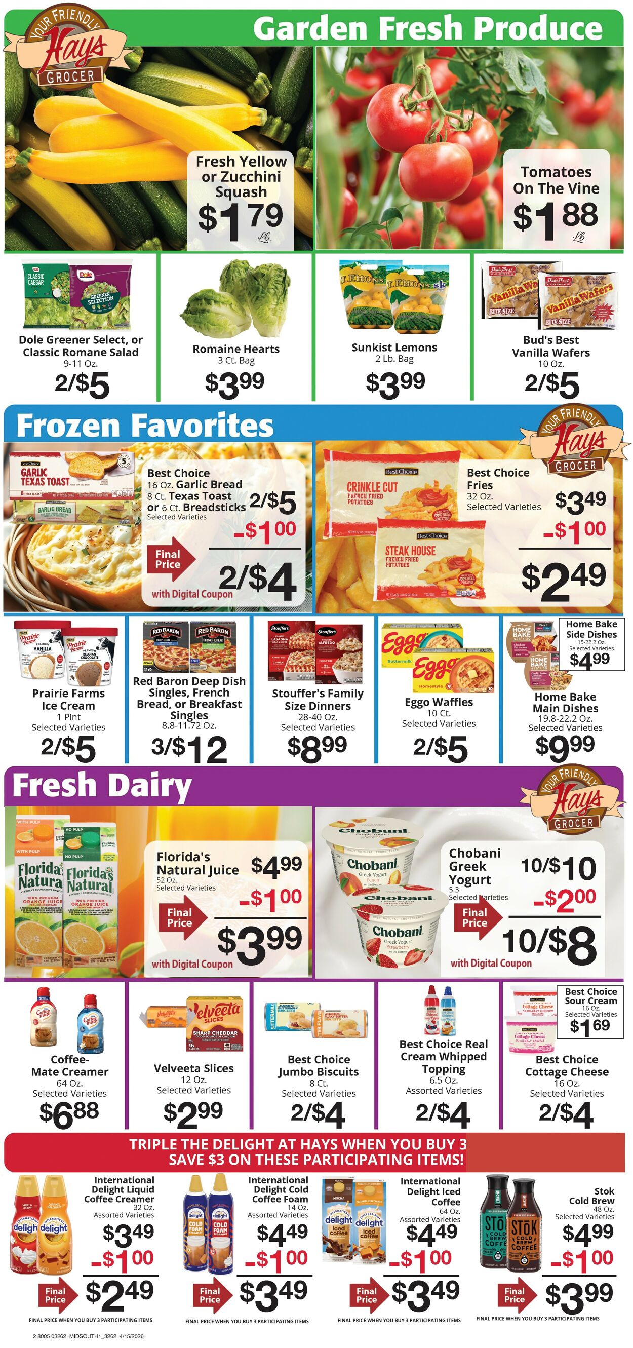 Catalogue Hays Supermarket from 04/15/2026