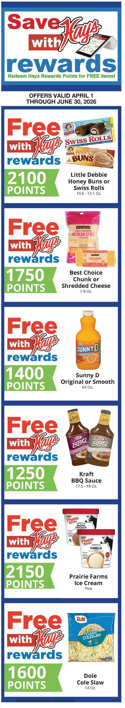 Catalogue Hays Supermarket from 04/15/2026