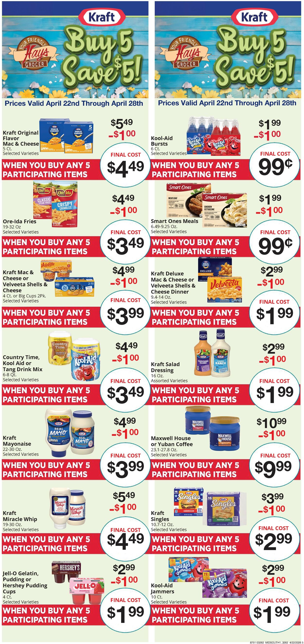 Catalogue Hays Supermarket from 04/22/2026